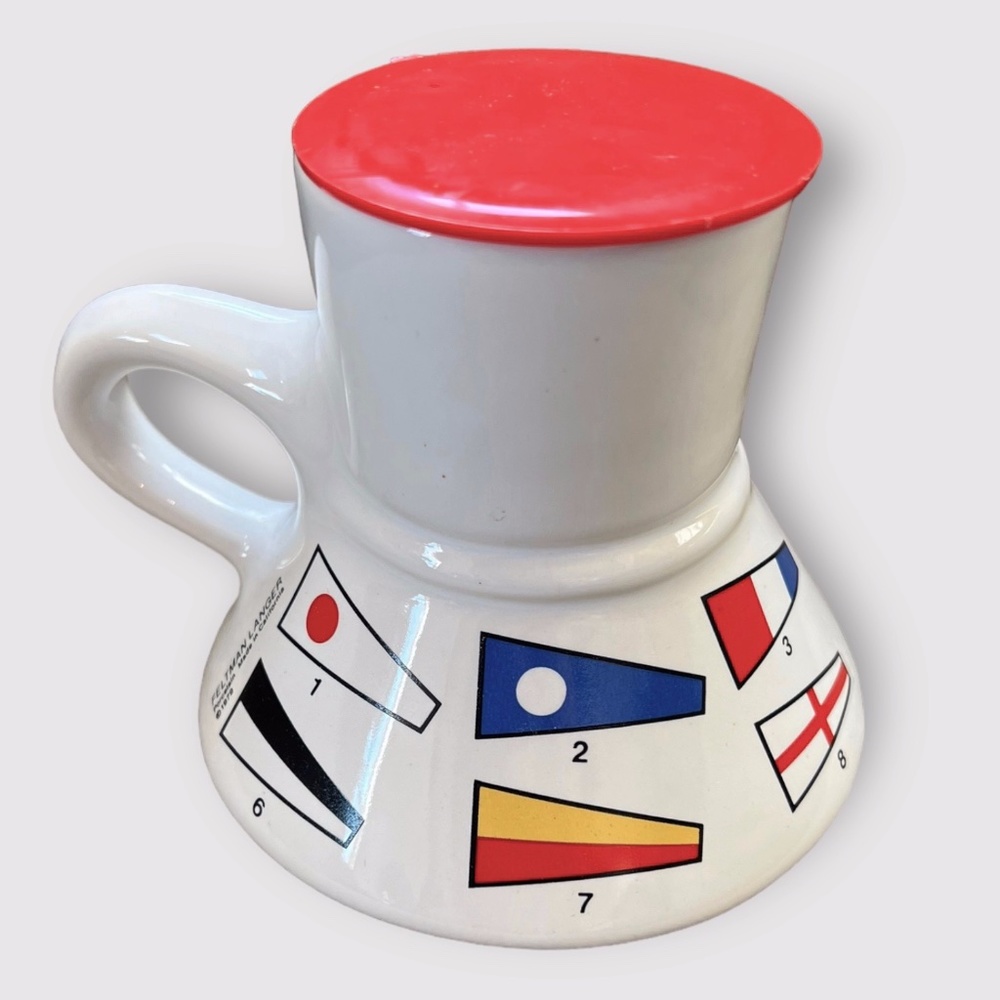 1979 Maritime Feltman Langer Mug Mate California Nautical Number Pendants